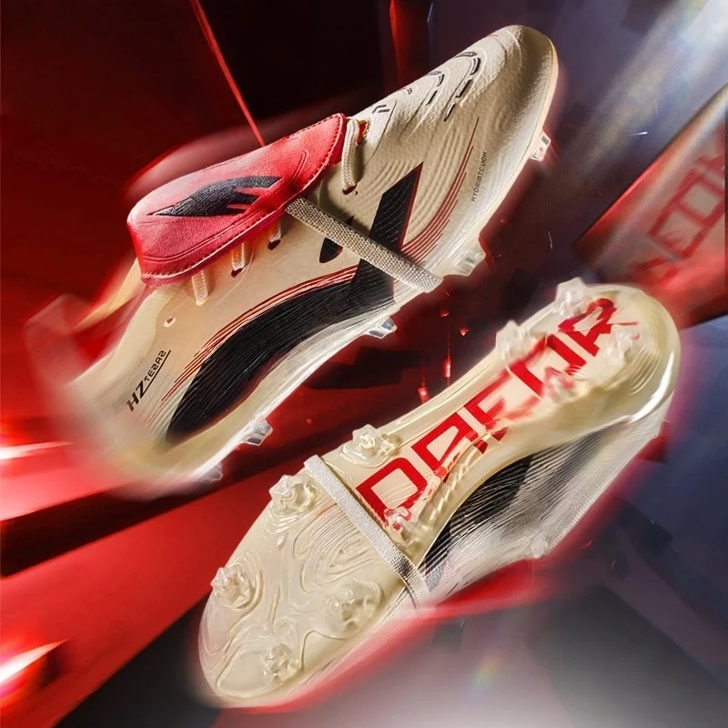 Heaebd196c5644007b100b4f13128a381k.webp Genuine High-Quality Soccer Shoes US Newest Fashion Black Red Spike Crampons De Football Boots Men'S Sports Football-Shoes - Image 1
